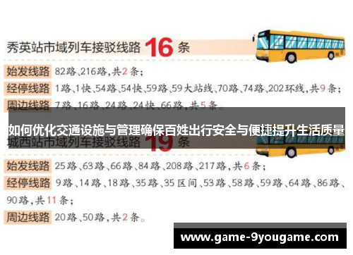 如何优化交通设施与管理确保百姓出行安全与便捷提升生活质量