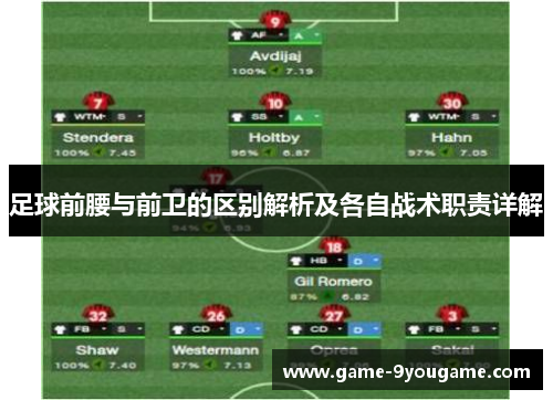 足球前腰与前卫的区别解析及各自战术职责详解